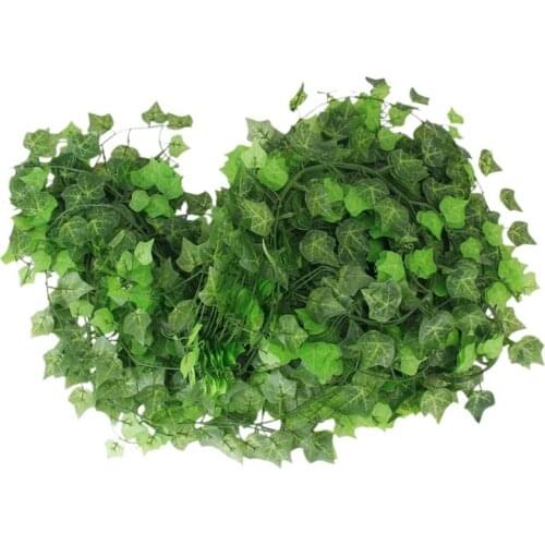 12 x Ivy Vine Decoration Artificial Plants - Leaf Sweet Potato