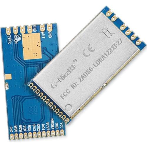 2pcs/lot FCC / CE certified LoRa1280F27 - 500mW Long range 2.4G LoRa module SX1280 chip 2.4GHz RF wireless transceiver