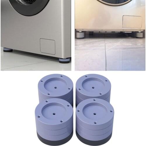 4 Pcs Rubber Base Washer and Dryer Anti Vibration Mat Pads for Refrigerator