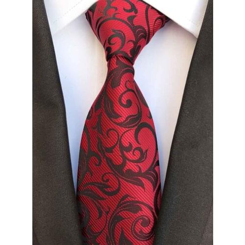 8CM Men Formal Ties High Quality Jacquard Woven Gravata Luxury Paisley Necktie for Party Wedding