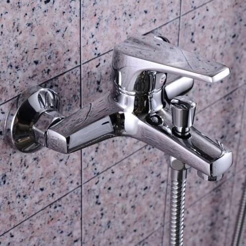 Free shipping 2015 new product in-wall mounted bathroom shower mixer tap with single lever bathroom shower faucet