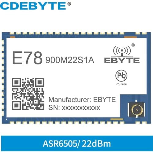 SX1262 LoRa Transceiver ASR6505 Module STM8L152 MCU 868MHz 915MHz E78-900M22S1A 22dBm 5.5km Low Power Consumption RF Receiver