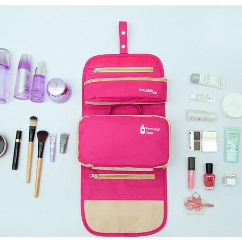 Ladies travel cosmetic bag Ladies cosmetic bag cosmetic storage bag leisure storage makeup brush hanging bathroom toilet bag