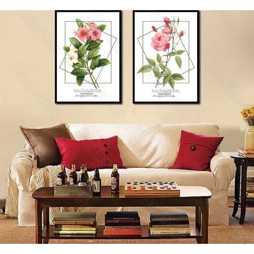 Restaurant Decoration Painting Modern Minimalist Dining Room Hanging Painting Kitchen Wall Painting Warm Flower Canvas Painting