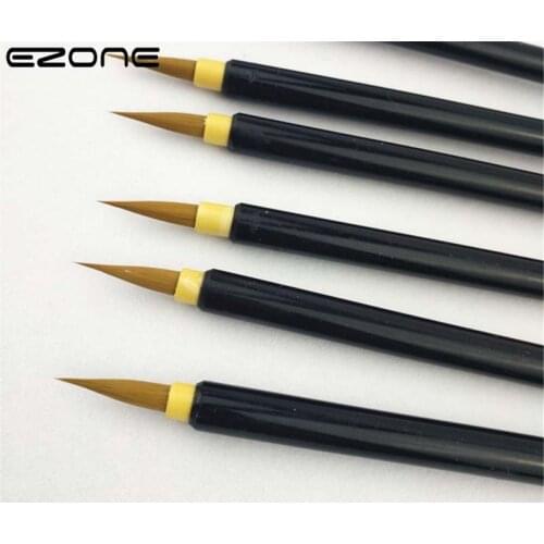 EZONE 1/3PCS Writing Brush Pen For Woolen And Weasel Hair Writing Brush Fit For Student School Hook Line Pen Watercolor Painting