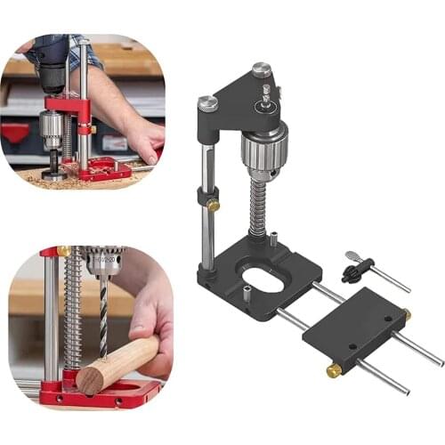 Drilling Woodworking Drill Locator Template Guide Puncher Tools Adjustable For Woodworker Convenient Labor Saving For Home