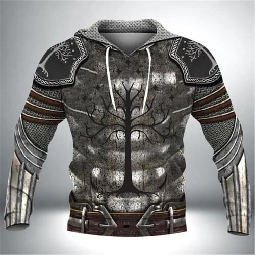 Irish Armor Knight Warrior Chainmail Men Hoodies 3D All Over Printed Jacket Men/women New Fashion Tracksuit Casual Streetwear-88
