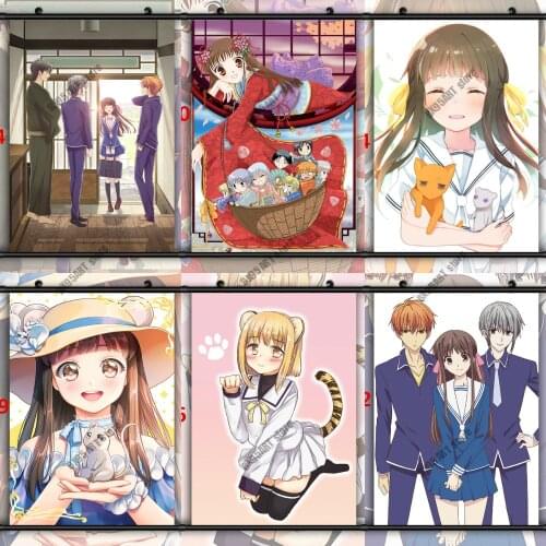 Canvas Painting Fruits Basket Anime Wall Art Posters and Prints Room Decoration Pictures for Living Kids Home Decor Wall Decor