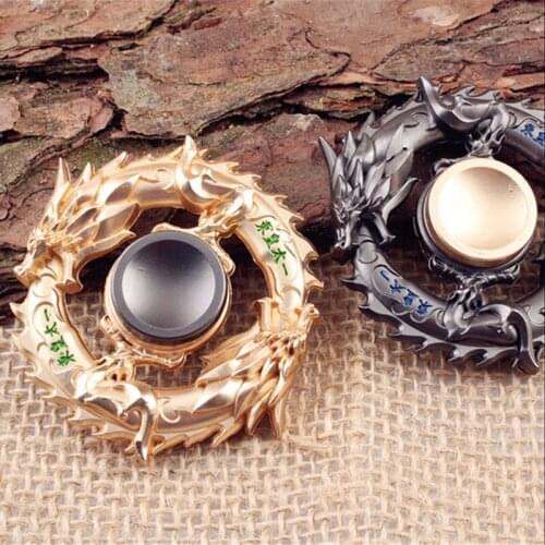 Dragon Metal Fidget Spinner Zinc Alloy Gyro Rotary EDC Hand Spinner For Autism And ADHD Focus Stress Fingertip M0264