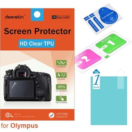 Deerekin HD Soft TPU Screen Protector for Olympus OM-D E-M5 EM5 / Olympus E-P3 EP3 Digital Camera