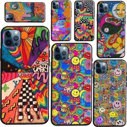 Indie Kids Aesthetic Hippie Art Soft Case For iPhone 12 Pro Max Mini 11 Pro Max X XR XS Max SE 2020 8 7 Plus Phone Cover