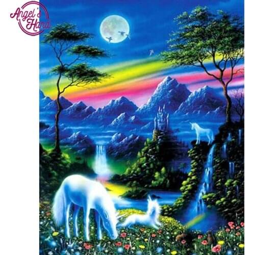 Unicorn"5D Diamond Painting Cartoon Series Kids' Room Decor Diamond Embroidery Picture of Rhinestones Full Kits