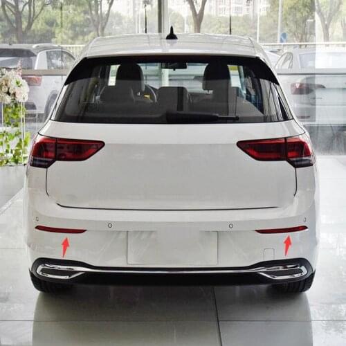 For Volkswagen VW Golf 8 MK8 280TSI Pro 2021 2022 Carbon Fiber Rear Fog Light Cover Trim Tail Fog Light Lamp Frame Decoration