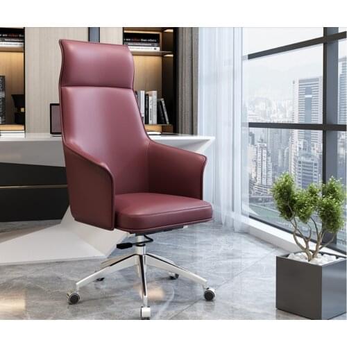 Nordic computer chair modern simple anchor lift rotating ergonomic back home comfortable office chair leather chair