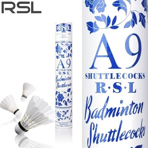 Original RSL A9 Badminton Shuttlecocks Goose Feather Badminton Ball Shuttlecock Shuttle 77speed