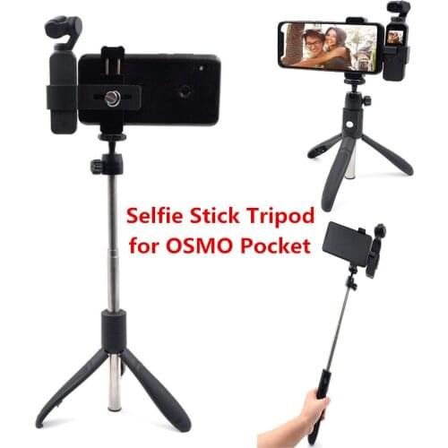 OSMO Pocket Multifunctional Selfie Stick Tripod Mount Phone Holder for DJI OSMO Pocket Handheld Gimbal