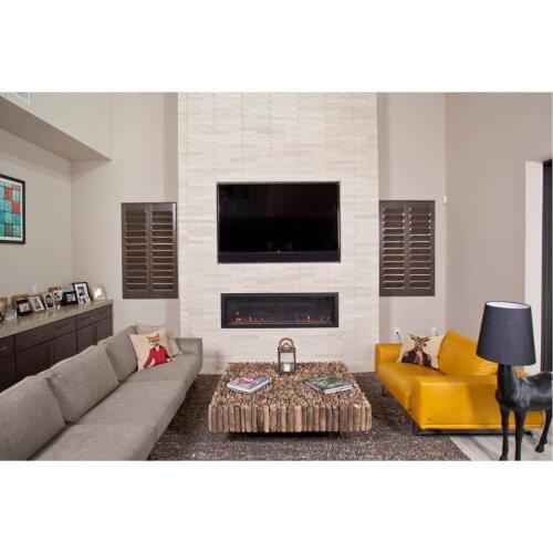 Custom Basswood Plantation Shutters Wooden Blinds Solid Wood Shutter Louvers PS264