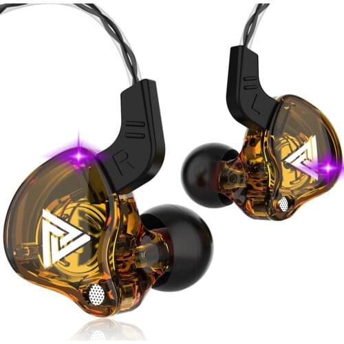 Qkz Ak6 Copper Driver 3.5mm Hifi Sport Headphones In Ear Earphone For Running With Microphone Headset Music Earbuds Headphones