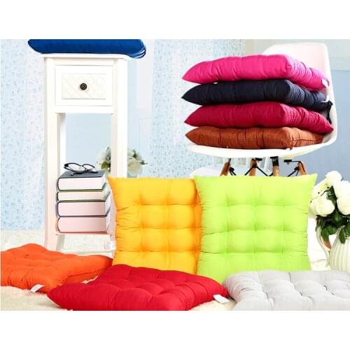 1Pcs Soft Home Office Decor Square Cotton Seat Cushion Mat Thick Seat Chair Cushion Comfortable Durable Elasticity 40x40 cm