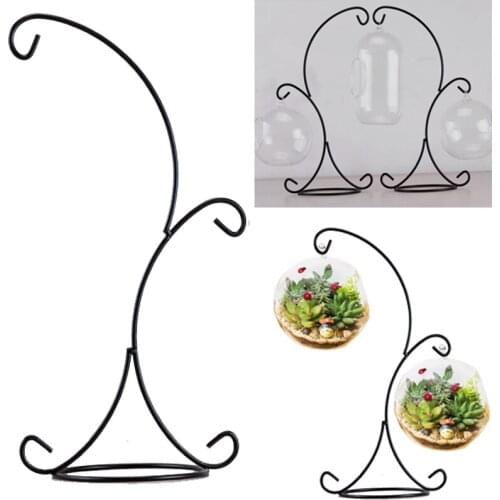2019 Plant Glass Vase Iron Hanging Stand Holder Home Garden Decoration Art Decal Gardening Accessories nordic decoration home