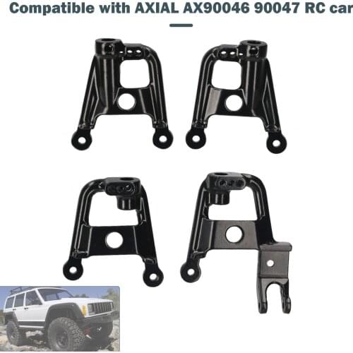 Metal Front Rear Shock Absorbers Tower Hoops Bracket Mount 4pcs Compatible with AXIAL AX90046 90047 RC Car