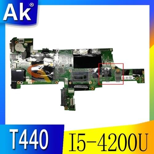 Akemy VIVL0 NM-A101 For Lenovo Thinkpad T440 Laptop Motherboard CPU I5 4200U GPU GT720M Test Work FRU 00HW219 04X4036 04X4037