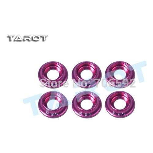 TAROT M2.5 2.5mm Metal aluminium alloy screw washer RED or Blue TL2904-01 TL2904-02