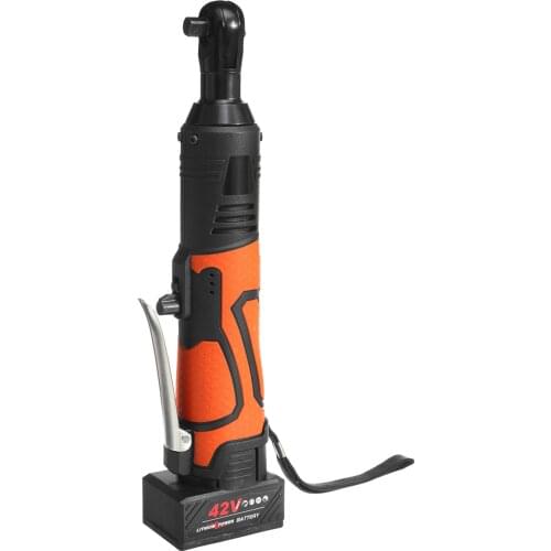 42V Efficient Electric Wrench Angle Drill Screwdriver Cordless 3/8 Ratchet Wrench Scaffolding 100NM With 1/2 Lithium-Ion Battery