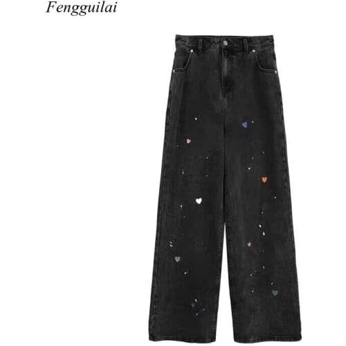 Женские джинсы с вышивкой Fengguilai China At AliExpress