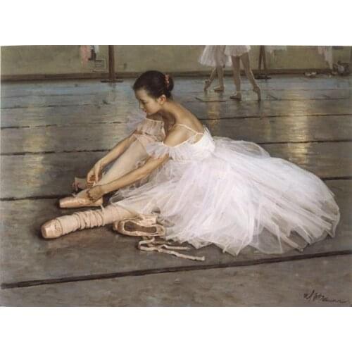 Taking a break ballerina Painting on Canvas Wall Art Picture for Living Room Home Decorations No Frame Directly from factory