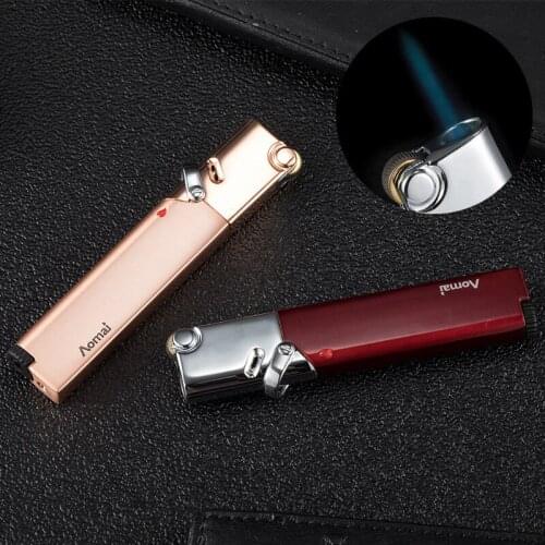 Gas Lighter Jet Butane Torch Turbo Lighter Flint Transparent And VisibleBuy Metal Lighters Mini Gadgets For Men