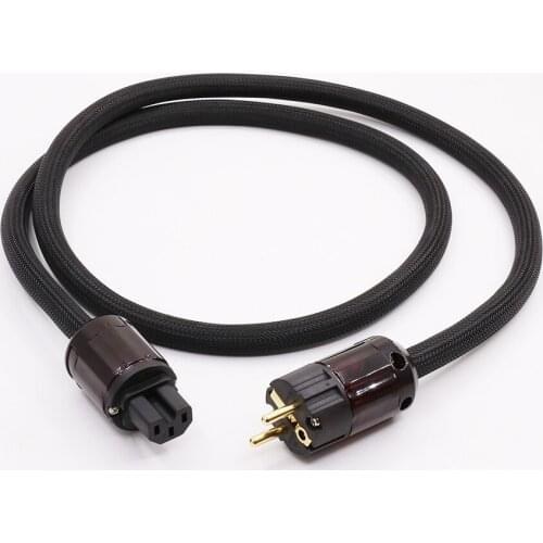 Hifi 5N OFC Solid Core EU version power cable with EU version connector