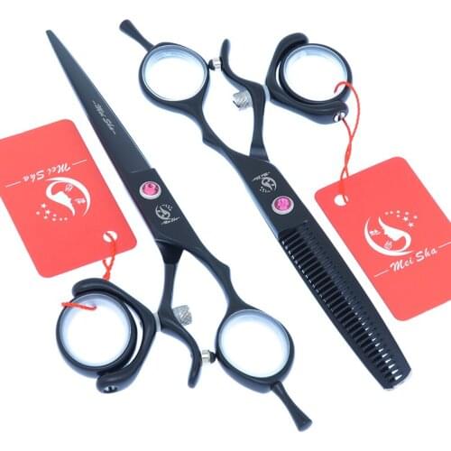 Meisha 6 inch Barbershop Hair Beauty Shears Professional Salon Cutting Thinning Scissors Swivel Thumb Hairdressing Shears A0121A
