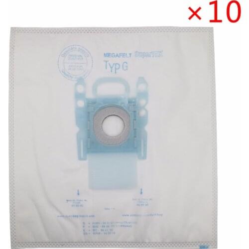10pcs vacuum cleaner dust bag Type G for Bosch Microfibre GXXL GXL MegaAir SuperTex BBZ41FGXXL for SIEMENS BSG6 BSG7 BSGL3126