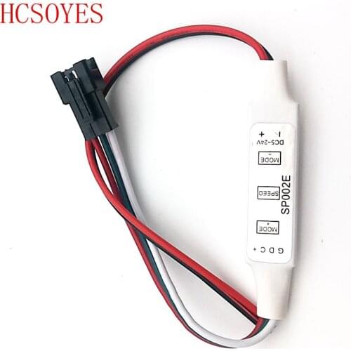 SP002E DC5-24V 3 Key Mini RGB Controller Micro-Controller for WS2811 WS2812B Pixels Dream Color LED Strip to 2048 pixels