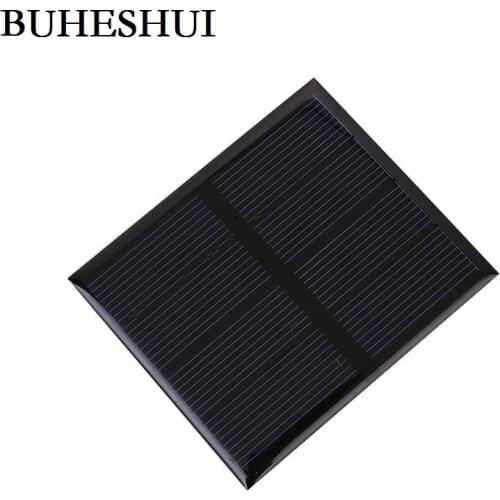 BUHESHUI 2V 0.6W Polycrystalline Epoxy Solar Panel Module Mini Solar Cell DIY Stored Energy Power 82*70*3MM 10pcs Free Shipping