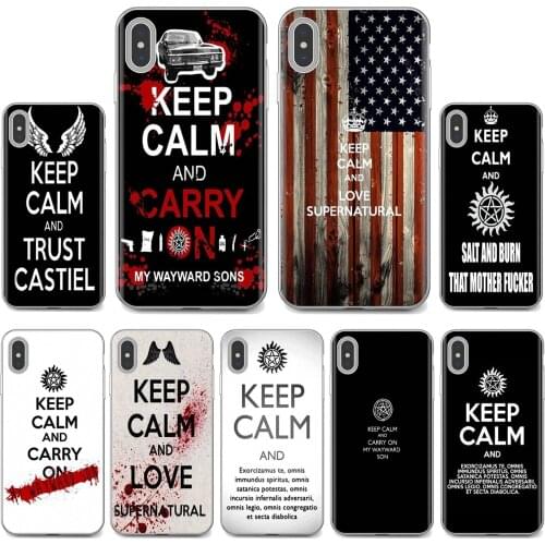 Soft Case For iPhone iPod Touch 11 12 Pro 4 4S 5 5S SE 5C 6 6S 7 8 X XR XS Plus Max 2020 Keep Calm Love Supernatural Exorcism