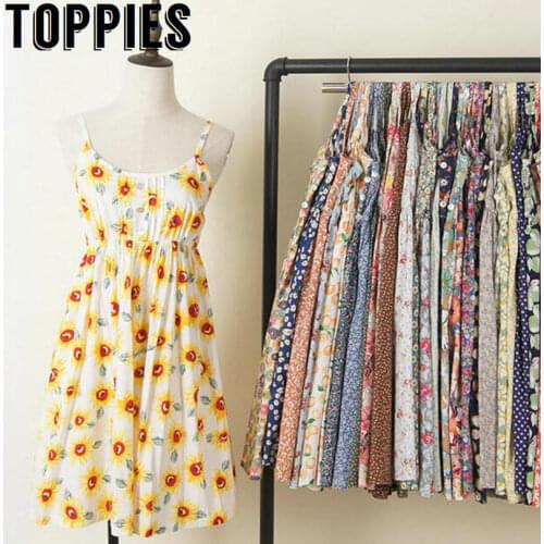 Toppies Women 2019 Bohemian Sundress Sunflower Printed Beach Dress Vintage Retro Mini Dress Multi Patterns