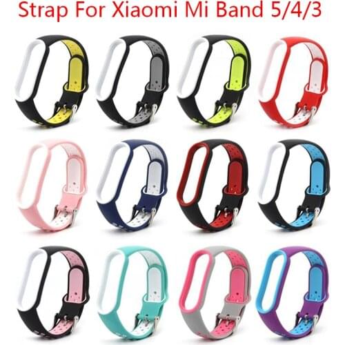 Silicone Strap For Xiaomi Mi Band 6 5 4 3 Silicone Wristband Replacement TPU Strap For Xiaomi Band 6 5 4 3 Miband 6/5 Strap