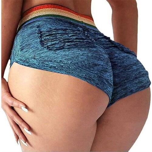 New High Waist Skinny Shorts Summer Clothes Elastic Plus Size Club Wear Sexy Ultra Short Trousers Fitness Workout Running Shorts