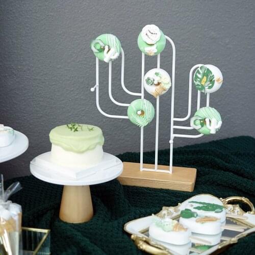 Cactus Type Cupcake Donuts Display Plates Cake Holder for Wedding Kids Birthday Party Dessert Tableware Dinnerware Bakeware