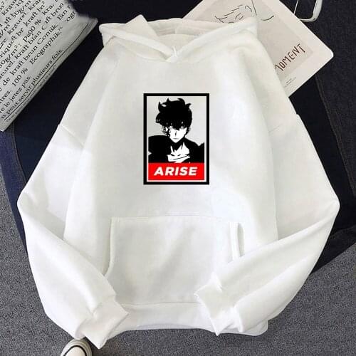 Anime Solo Leveling Sung Jin Woo Printed Hoodies Hot Korean Plus Size Sweatshirt Men/women Hoodie Streetwear Clothes Spring Tops