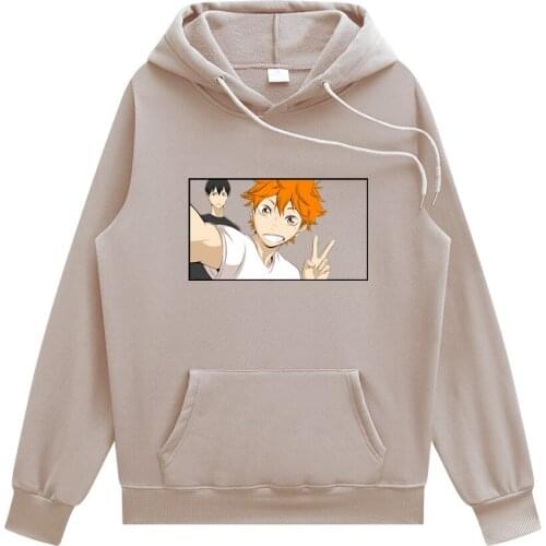 Haikyuu Sweatshirts Volleyball Young Comics Clothes Men Man Hoodies Men Clothing Anime Hoodies Hoodies Men
