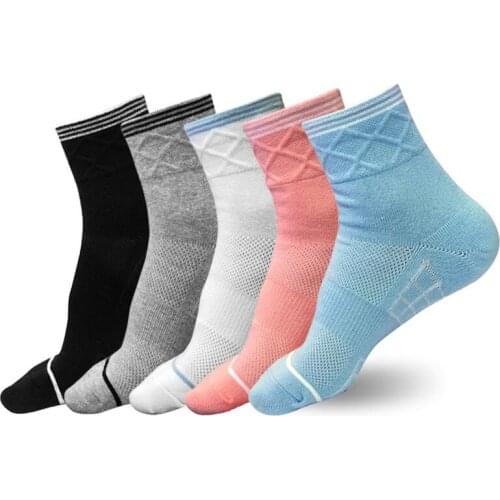 HOT sale 2019 Netted tube sports socks Women Towel Breathable Damping Basketball Running Cycling Sport Socks Unisex Cotton Socks