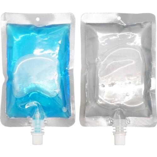 250ML Flat With hole 20 Pcs Full Clear Spout Bag Fill Juice,Sauce.Milk,Beverage, Jelly,For Food storage with Free Funnel