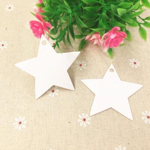 200pcs Kraft Star shape Gift Tags DIY Wedding Packing Labels Handmade Gift boxes/Candy Bags Price Tags blank hang tag