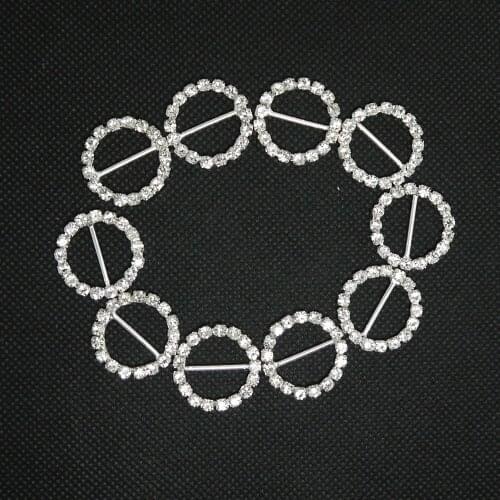 2018 Rushed New Bags 21mm Diameter Of Rhine Stone Buckle Hair Accessories Gift Packaging Buttoned Sale Free Shipping Invitation