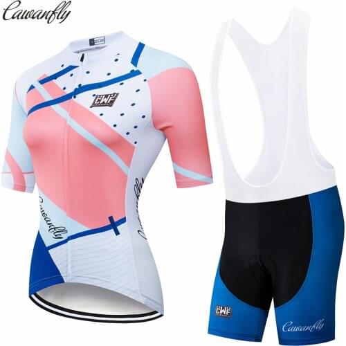 2022 Pro Cycling Clothing Women Suit Team Mountain Bike Clothing Anti-UV Bicycle Wear Short Sleeve Cycling Jersey Set