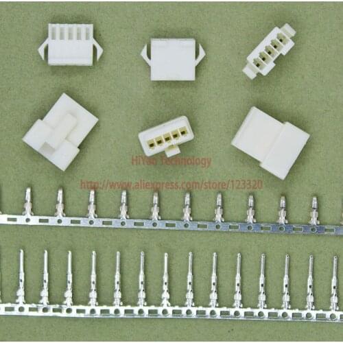50sets/lot) connectors SM SM2.54 5Pin Pitch:2.54MM White Flame-Retardant Female and Male Housing + terminals SM-5P JST2.54