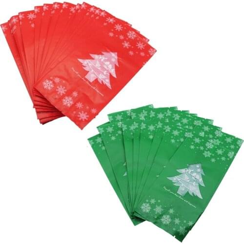 Snowflake Christmas Tree Gift Bags Merry Christmas Baking Packaging Bag Candy Boxes Xmas Decorations For Home